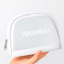 Necessaire Transparente Maquiagem Viagem PVC Zíper Durável Compacta Unissex Necessaire Transparente Maquiagem Viagem PVC Zíper Durável Compacta Unissex