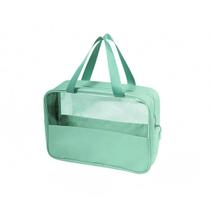 Necessaire Transparente Organizador Viagem Bolsa Grande Cor: