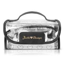 Necessaire Transparente Rocambole Jacki Design Love Preta