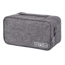 Necessaire Unissex para Roupas Íntimas com Alça para Mão e Divisórias Necessaire Unissex para Roupas Íntimas com Alça para Mão e Divisórias
