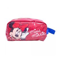 Necessaire Vermelho Miss Minnie 23X11cm - Disney
