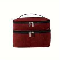 Necessaire Viagem Bolsa Dupla Organizador Vinho