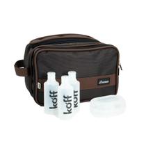 Necessaire viagem executivo premium (marrom)
