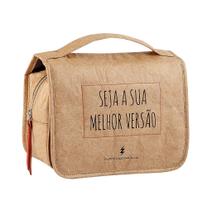Necessaire wellness hay up marrom/laranja