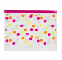 Necessaire ziplock g frases cores e amores oi mundo38780