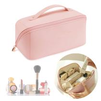 Necessarie Feminina Estojo De Maquiagem Bolsa Maleta Organizadora Acessórios Cosméticos Skin Care