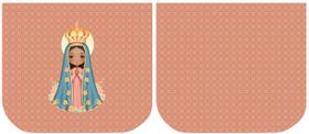 Necessarie Porta Moeda Nossa Senhora Fundo Salmão - Sintético Doll Necessarie Porta Moeda Nossa Senhora Fundo Salmão - Sintético Doll
