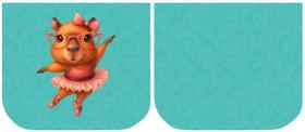 Necessarie Porta Moedas Capivara Bailarina - Sintético Doll