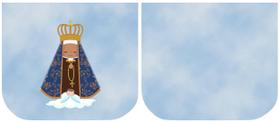 Necessarie Porta Moedas Nossa Senhora Fundo Azul Céu - Sintético Doll
