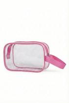 Necessarie Transparente Organizador plástico PVC 020mm Enfermagem Maquiagem Academia Escola Viagem Aeroporto