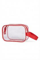Necessarie Transparente Organizador plástico PVC 020mm Enfermagem Maquiagem Academia Escola Viagem Aeroporto