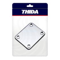 Neck Plate Cromado Com Protetor Para Guitarra E Contra Baixo Neck Plate Cromado Com Protetor Para Guitarra E Contra Baixo