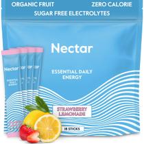 Néctar Energy Booster, cafeína orgânica, eletrólitos B12, 18x