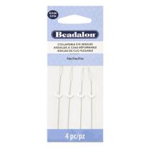 Needles Beadalon 700F-102, olho dobrável, 2,5 cm, pacote com 4 Needles Beadalon 700F-102, olho dobrável, 2,5 cm, pacote com 4