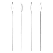 Needles The Beadsmith Collapsible Eye, 6,4 cm, pacote flexível com 4 Needles The Beadsmith Collapsible Eye, 6,4 cm, pacote flexível com 4