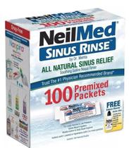 Neilmed Sinus Rinse Nariz Saudável 100 Packets Limpeza Nasal