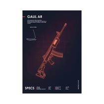 Neon Ak 47 Famas Cs Go Gun Arte De Parede Pintura Em Tela Decoração De Sala De Estar Armas Legais