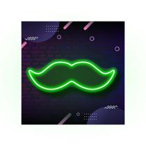 Neon Led em Acrílico Barbearia - Bigode 45x15cm