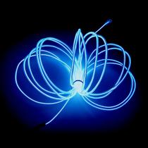 Neon Lights Strip MaxLax EL Wire Blue 5m com bateria