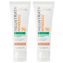 Neostrata Minesol Oil Control Kit com 2 Unidades Protetor Solar Facial com Cor FPS70 Morena Mais 40g