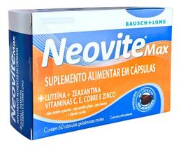 Neovite Max 60 Cápsulas Zeaxantina Luteína Visão Melhor Sem Sabor