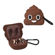 NERDCASE, Capa Emoji Cocô, Silicone, Compatível com Galaxy Buds 2, Live, Pro, FE
