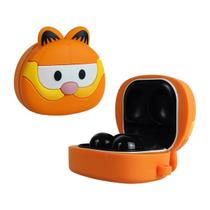 NERDCASE, Case, Capa, Capinha Gato Preguiçoso, Silicone, Compatível com Galaxy Buds 2/Pro/Live/FE