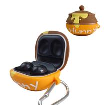 NERDCASE, Case, Capa, Capinha Protetora Pote de Mel, Silicone, Compatível com Galaxy Buds 2, Pro, Live, FE