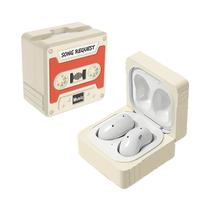 NERDCASE, Case, Capa, Capinha Protetora Retro, Compatível com Samsung Galaxy Buds 2/Pro/Live, Design Fita Cassete