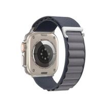 NERDCASE, Pulseira Alpinista Nylon, Compatível com Apple Watch Series 1 a 9, 42/44/45/49mm, Cinza