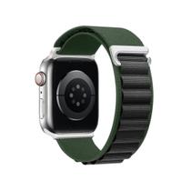 NERDCASE, Pulseira Alpinista Nylon, Compatível com Apple Watch Series 1 a 9, 42/44/45/49mm, Verde