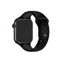 NERDCASE, Pulseira NK Furadinha Compatível Apple Watch, 38/40/41mm, Preto/Cinza