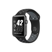 NERDCASE, Pulseira NK Furadinha Respirável, Silicone, Compatível com Apple Watch Series 1-9, 42mm/44mm/45mm/49mm, Preto/Cinza