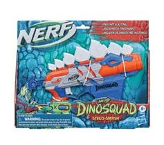 NERF Lanca Dardos Dino Stego-Smash com 5 Dardos Oficiais e Porta Dardos HASBRO