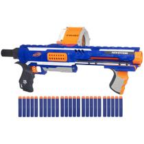 Nerf Rampage N-Strike Elite Toy Blaster com 25 Dardos De Tambor slam fogo e 25 dardos oficiais de espuma de elite para crianças, adolescentes e adultos (exclusivo da Amazon)