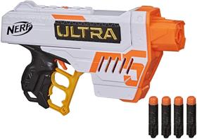 NERF Ultra Five Blaster - 4-Dart Internal Clip, 4 Ultra Dardos, Dart Storage - Compatível apenas Ultra Dardos