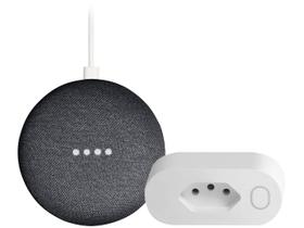 Nest Mini 2ª geração Smart Speaker com - Google Assistente + Adaptador Tomada Inteligente