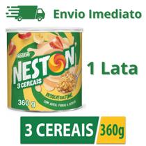 Neston 3 Cereais Lata 360g Nestlé Original Trigo Aveia Cevada