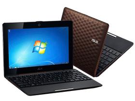 Netbook Asus Marrom Eee PC 1008P c/ Intel Atom - 2GB 500GB LED 10,1 Windows 7 Bluetooth