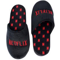 Netflix Pantufa Chinelo Quarto Unissex Adulto Oficial Logo