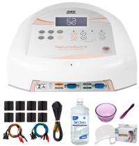 Neurodyn II Ibramed Aparelho de Corrente Tens, Fes e Corrente Russa Estimulador Neuromuscular Transcutâneo 4 Canais