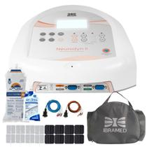 Neurodyn II TENS FES Corrente Russa 4 Canais Fisioterapia Reabilitacao Dor Muscular Eletroestimulador Ibramed