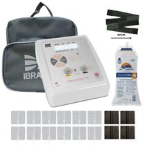 Neurodyn III Ibramed Eletroestimulador 2 Canais TENS FES Kit Completo 12 Eletrodos Gel 1kg 2 Faixas Neurodyn III Ibramed Eletroestimulador 2 Canais TENS FES Kit Completo 12 Eletrodos Gel 1kg 2 Faixas
