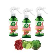 Neutralizador Tabaco Bom Ar Pimenta Rosa Capim Limão Kit 3