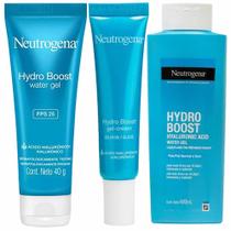 Neutrogena Hydro Boost Kit Gel Creme para Olhos + Gel Hidratante Facial + Hidratante Corporal