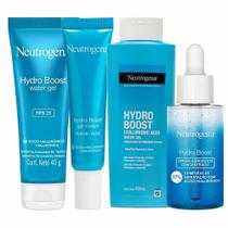 Neutrogena Hydro Boost Kit Gel Creme para Olhos + Hidratante Facial FPS25 + Hidratante Corporal + Sérum