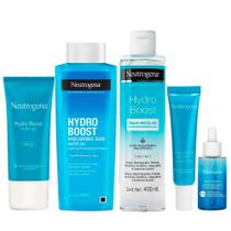 Neutrogena Hydro Boost Kit Hidratante Facial FPS25 + Gel para Olhos + Hidratante Corporal + Sérum + Água Micelar