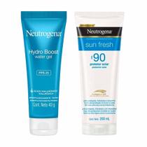 Neutrogena Kit Hidratante Hydro Boost Water Gel FPS25 + Protetor Solar Sun Fresh FPS90 Neutrogena Kit Hidratante Hydro Boost Water Gel FPS25 + Protetor Solar Sun Fresh FPS90