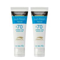 Neutrogena Protetor Solar Facial Sun Fresh FPS 70 Kit 2 Unidades