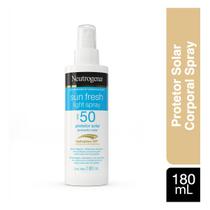 Neutrogena protetor solar sun fresh light spray fps 50 180ml